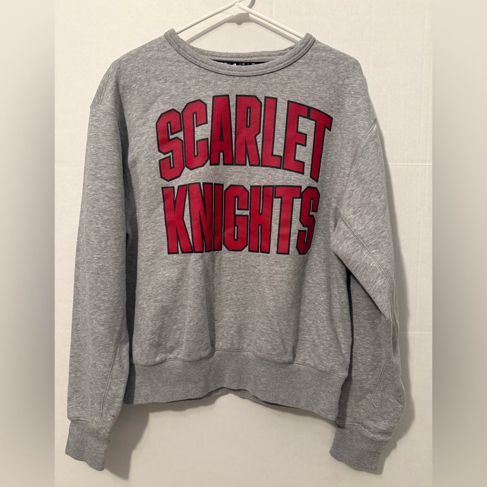 Adidas Gray Scarlet Knights Women's size S Sweater